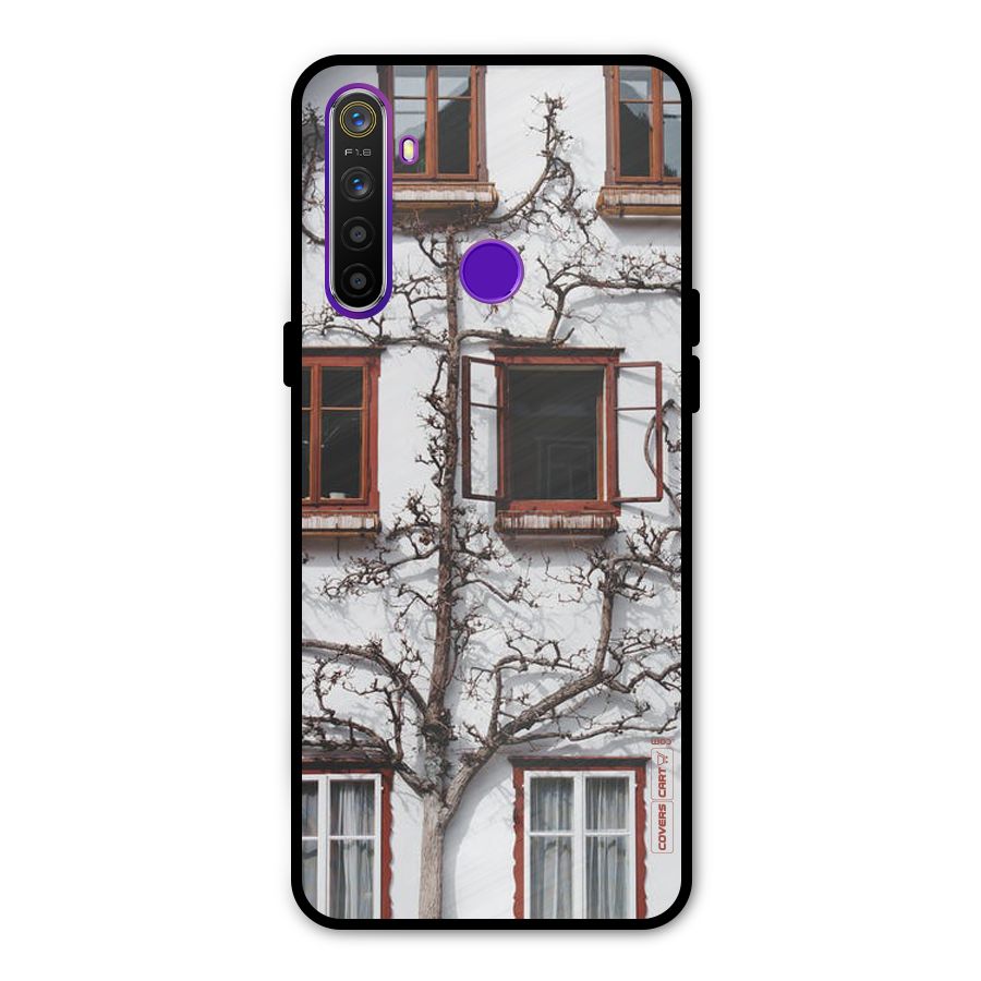 Tree House Glass Back Case for Realme 5s
