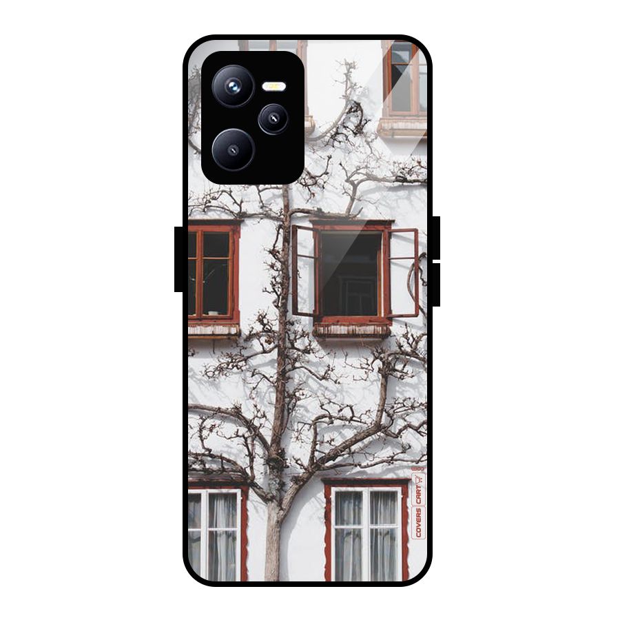 Tree House Glass Back Case for Realme C35
