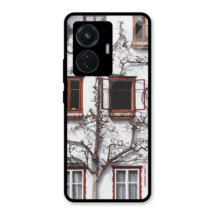 Tree House Glass Back Case for Vivo T1 44W