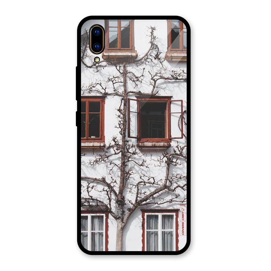 Tree House Glass Back Case for Vivo V11 Pro