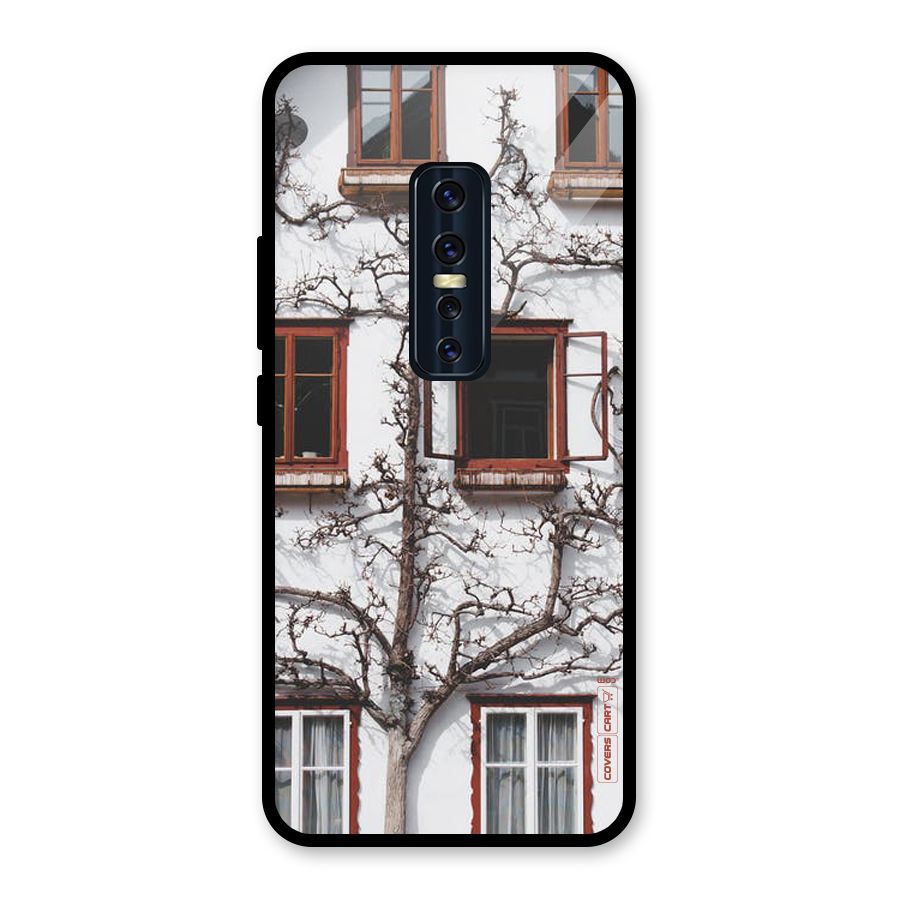 Tree House Glass Back Case for Vivo V17 Pro