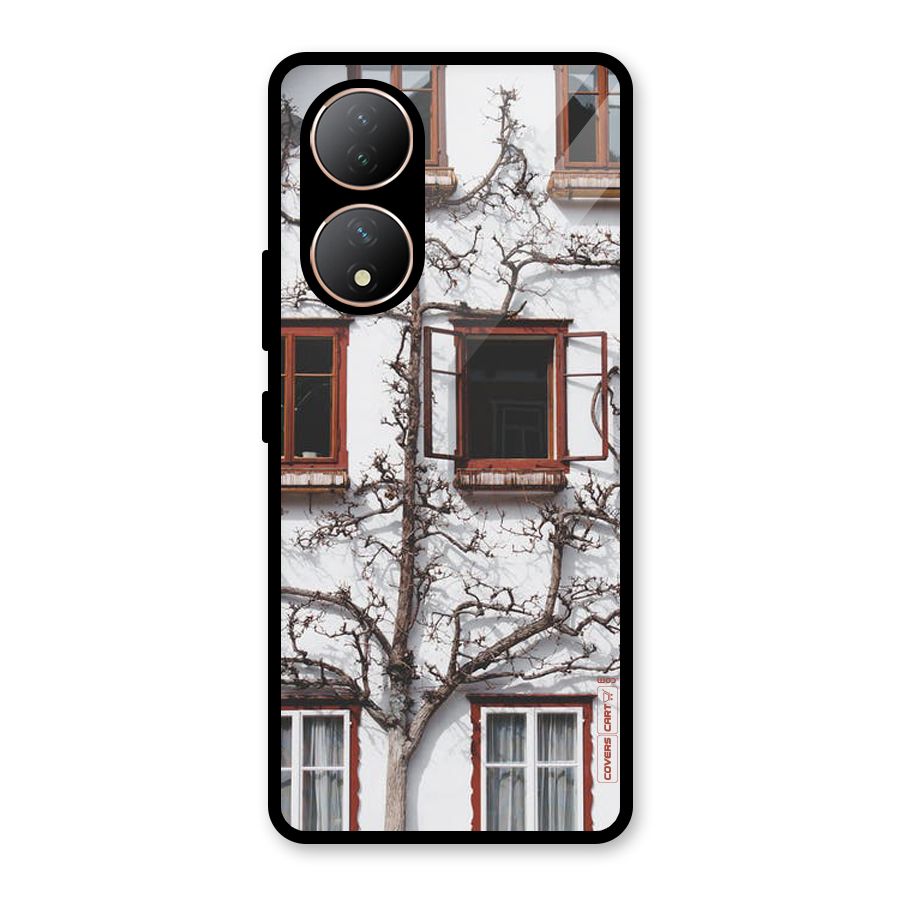 Tree House Glass Back Case for Vivo Y100A