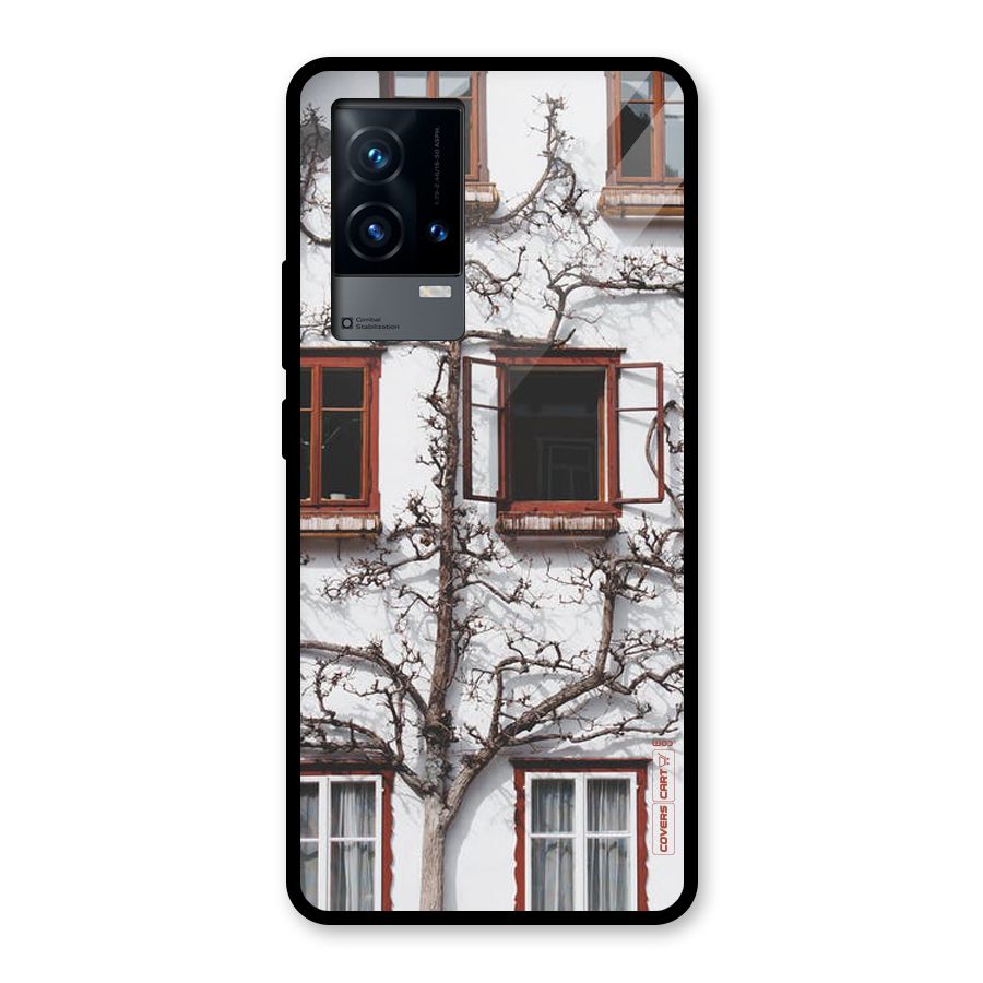 Tree House Glass Back Case for iQOO 9 5G