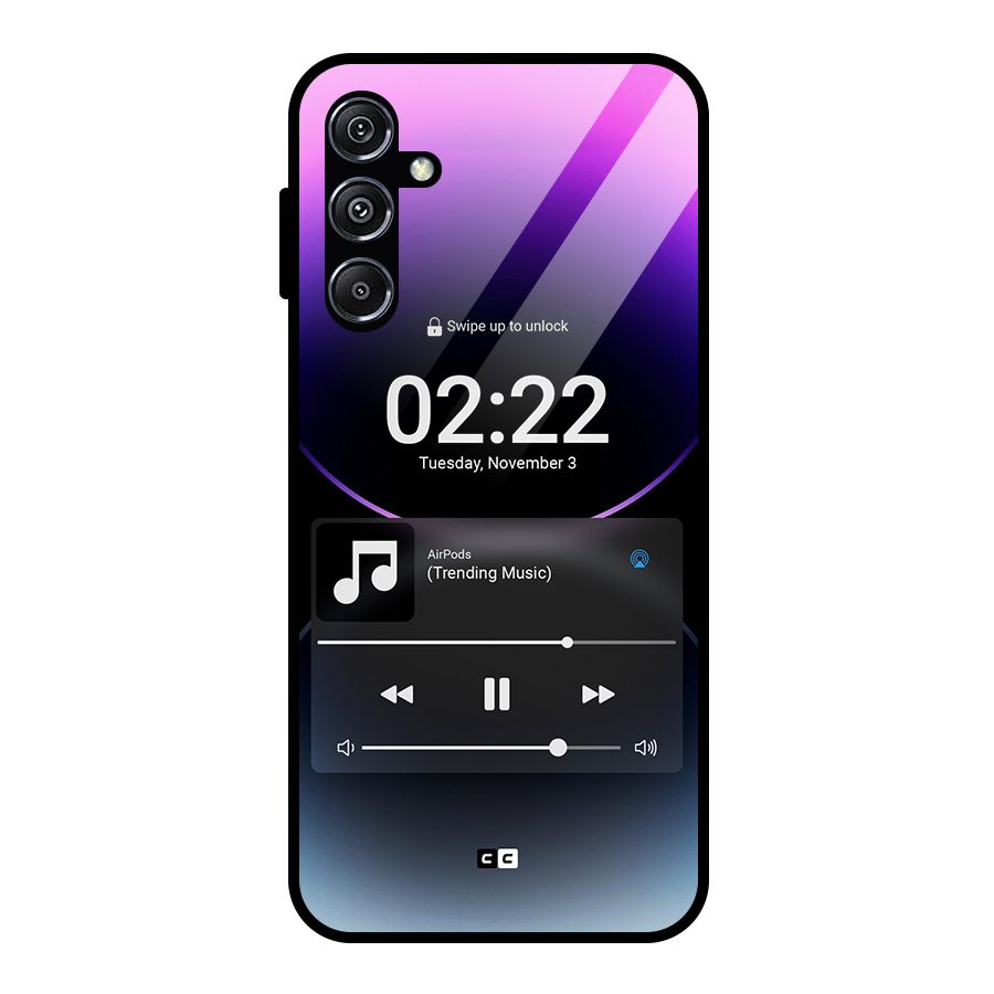 Trending Music Glass Back Case for Galaxy M34 5G