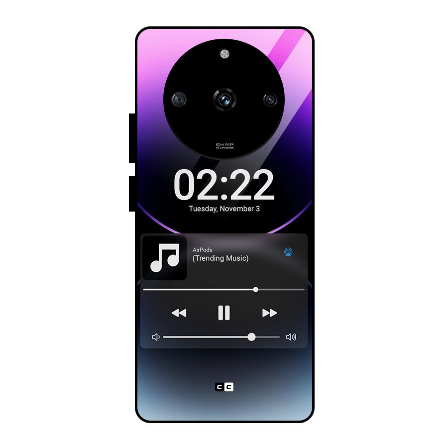 Trending Music Glass Back Case for Realme Narzo 60 5G