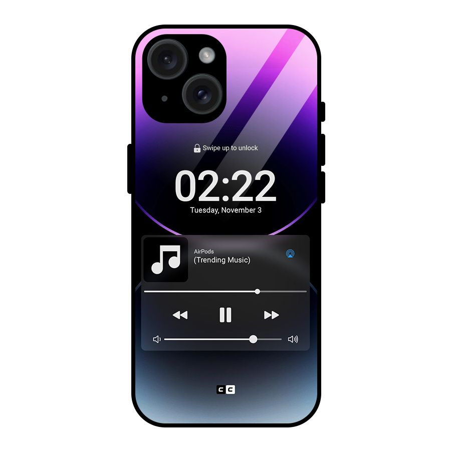 Trending Music Glass Back Case for iPhone 15