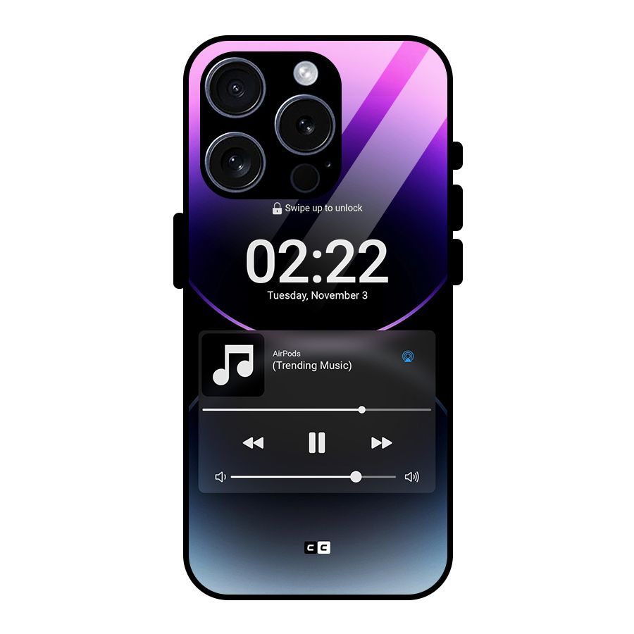 Trending Music Glass Back Case for iPhone 15 Pro