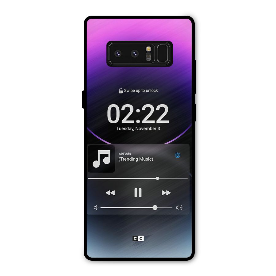 Trending Music Metal Back Case for Galaxy Note 8