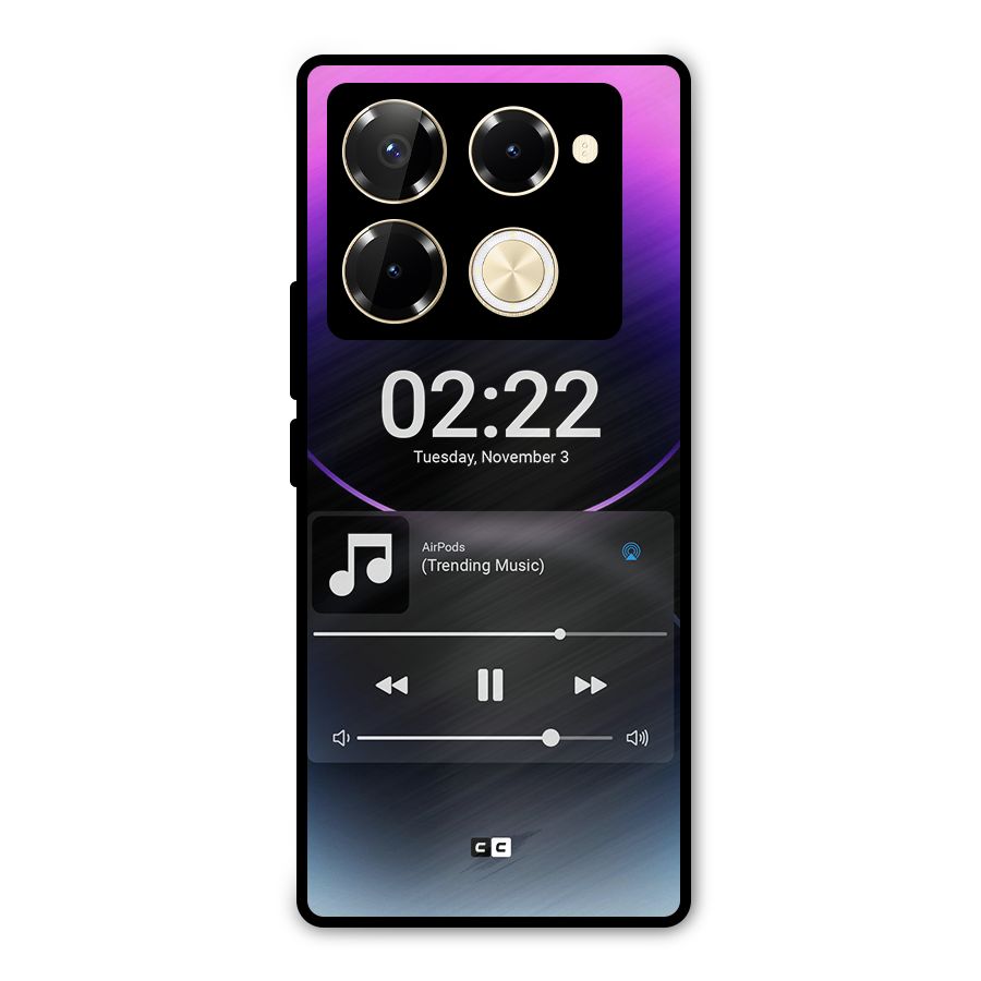Trending Music Metal Back Case for Infinix Note 40 Pro Plus