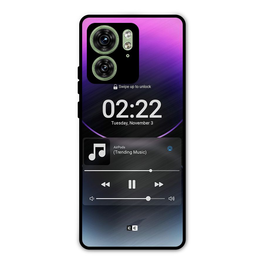 Trending Music Metal Back Case for Motorola Edge 40 5G