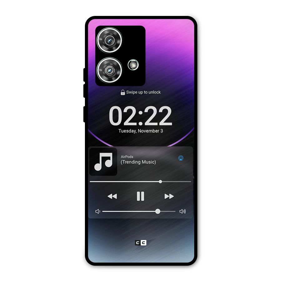 Trending Music Metal Back Case for Motorola Edge 40 Neo