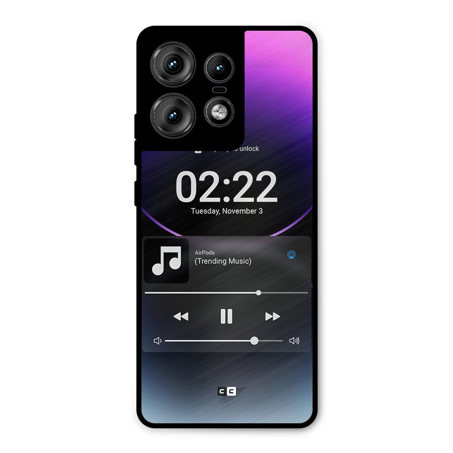 Trending Music Metal Back Case for Motorola Edge 50 Pro