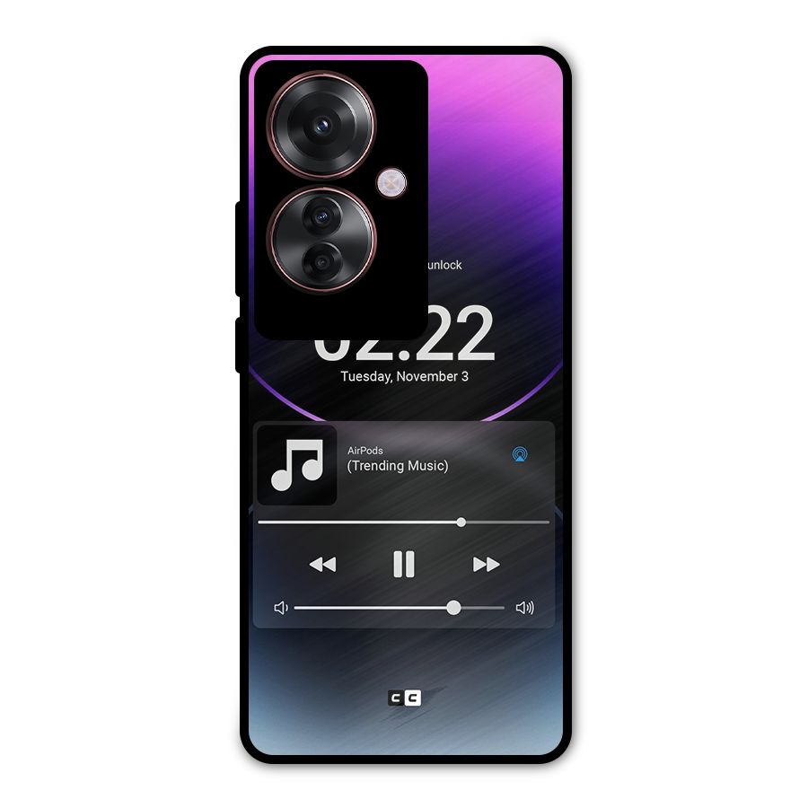 Trending Music Metal Back Case for Oppo F25 Pro