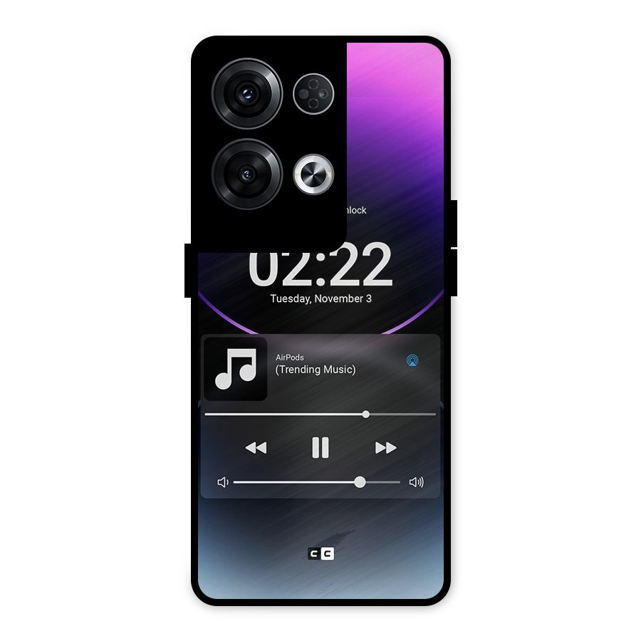 Trending Music Metal Back Case for Oppo Reno8 Pro 5G