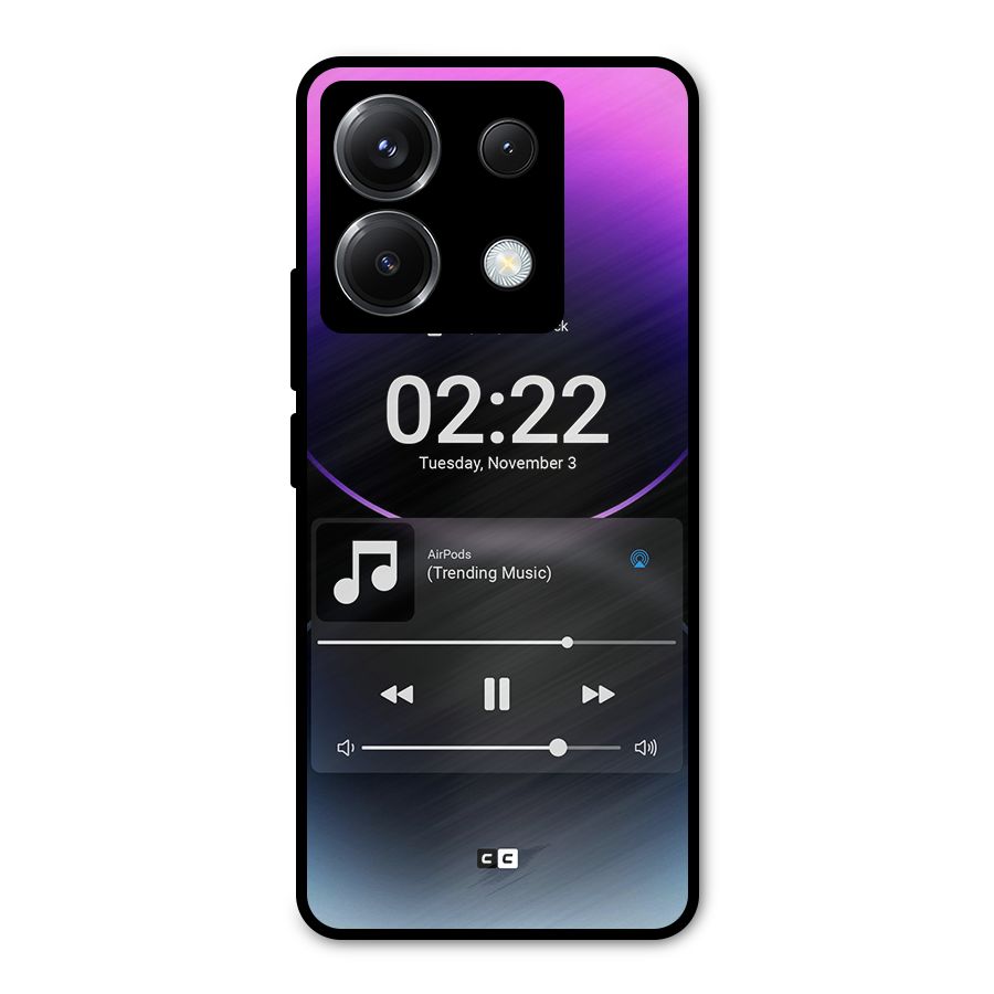 Trending Music Metal Back Case for Poco X6