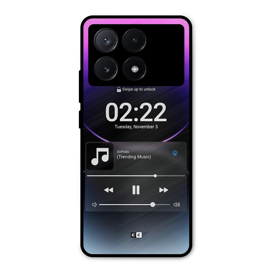 Trending Music Metal Back Case for Poco X6 Pro