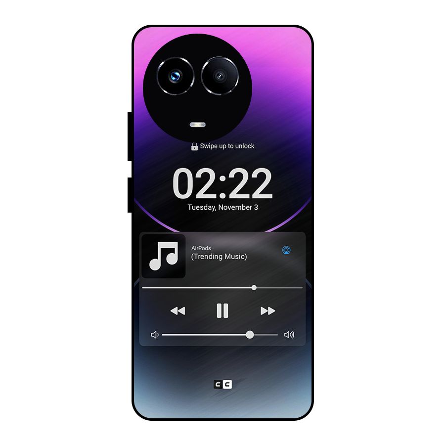 Trending Music Metal Back Case for Realme Narzo 60X