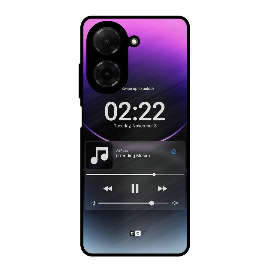 Trending Music Metal Back Case for Redmi A5 4G