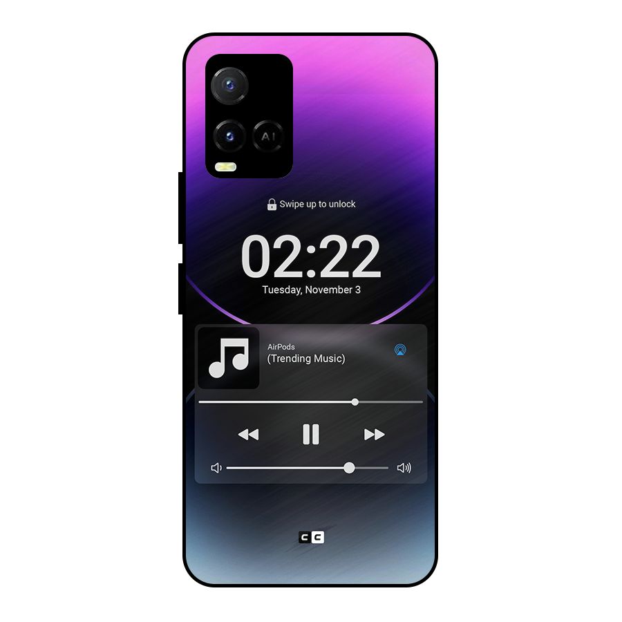 Trending Music Metal Back Case for Vivo Y21T