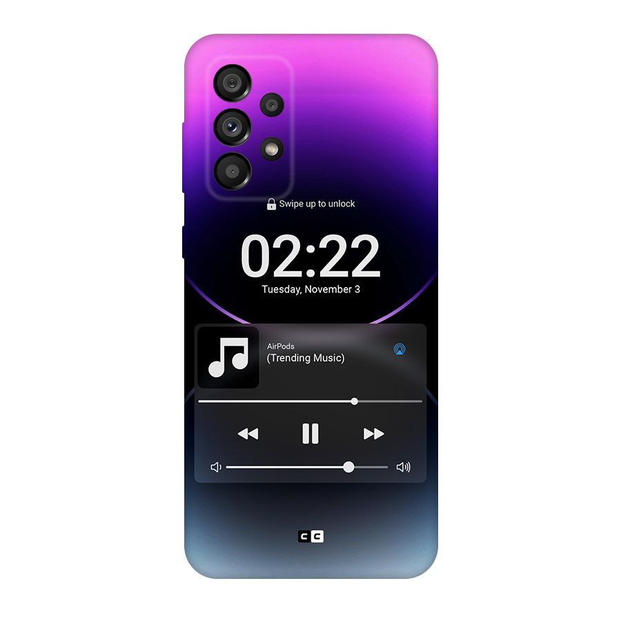 Trending Music Original Polycarbonate Back Case for Galaxy A73 5G