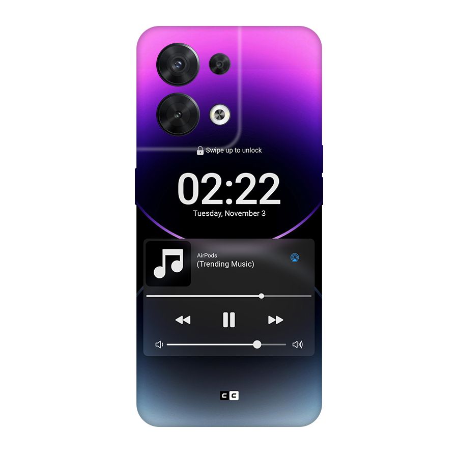 Trending Music Original Polycarbonate Back Case for Oppo Reno8 5G