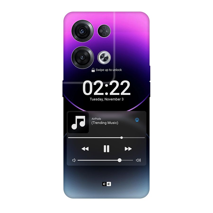 Trending Music Original Polycarbonate Back Case for Oppo Reno8 Pro 5G