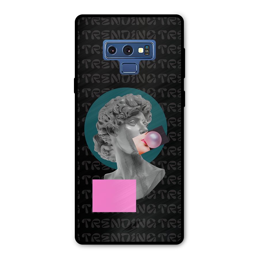 Trending Typo Metal Back Case for Galaxy Note 9