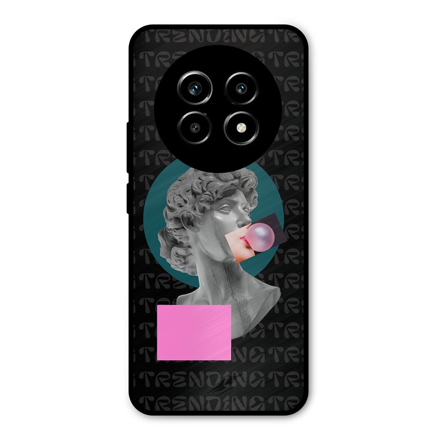 Trending Typo Metal Back Case for Realme 13 Pro
