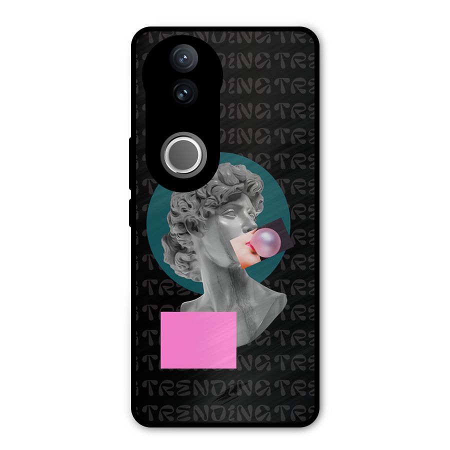 Trending Typo Metal Back Case for Vivo V50