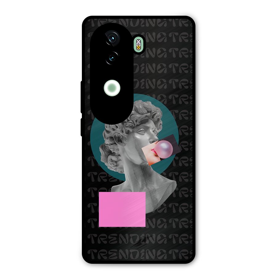 Trending Typo Metal Back Case for iQOO Z9s