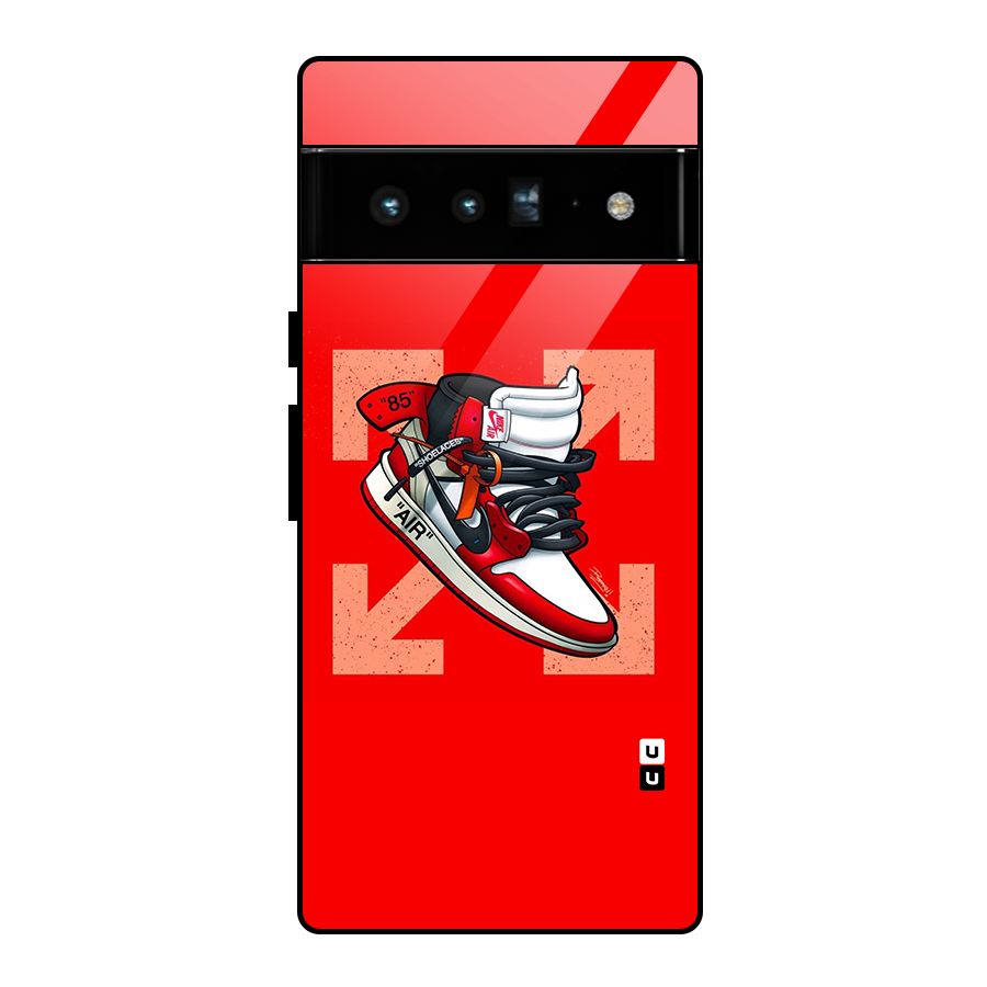 Trendy Air Shoes Glass Back Case for Google Pixel 6 Pro