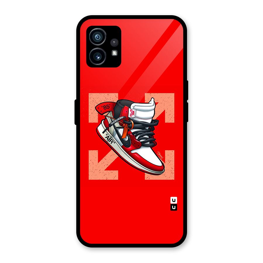 Trendy Air Shoes Glass Back Case for Nothing Phone 1