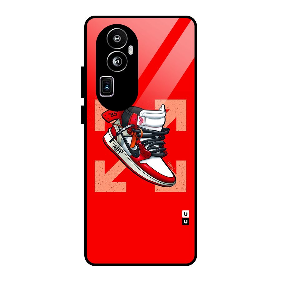 Trendy Air Shoes Glass Back Case for Oppo Reno10 Pro Plus