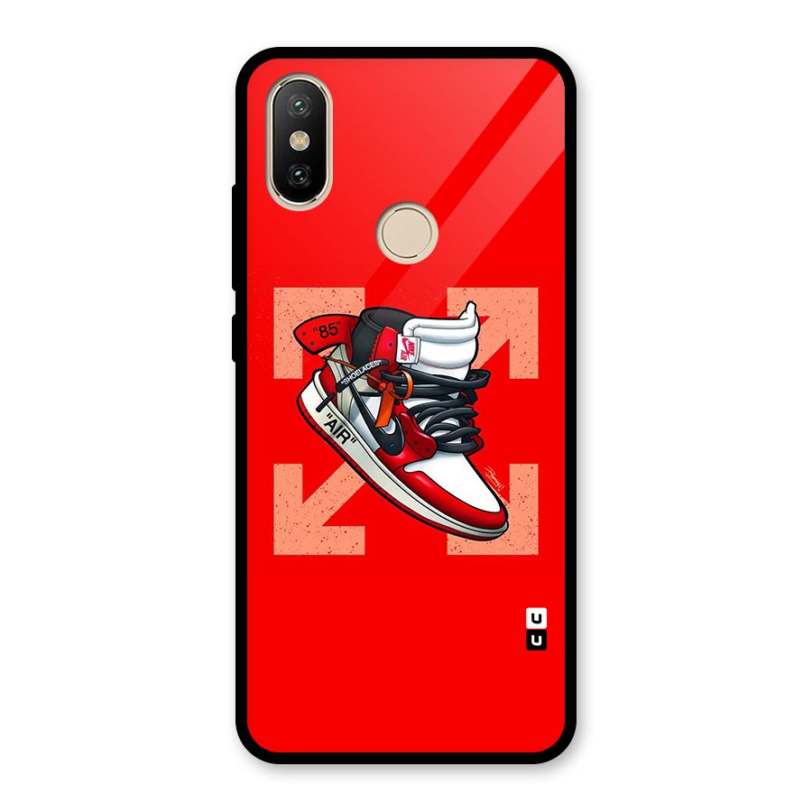 Trendy Air Shoes Glass Back Case for Redmi A2