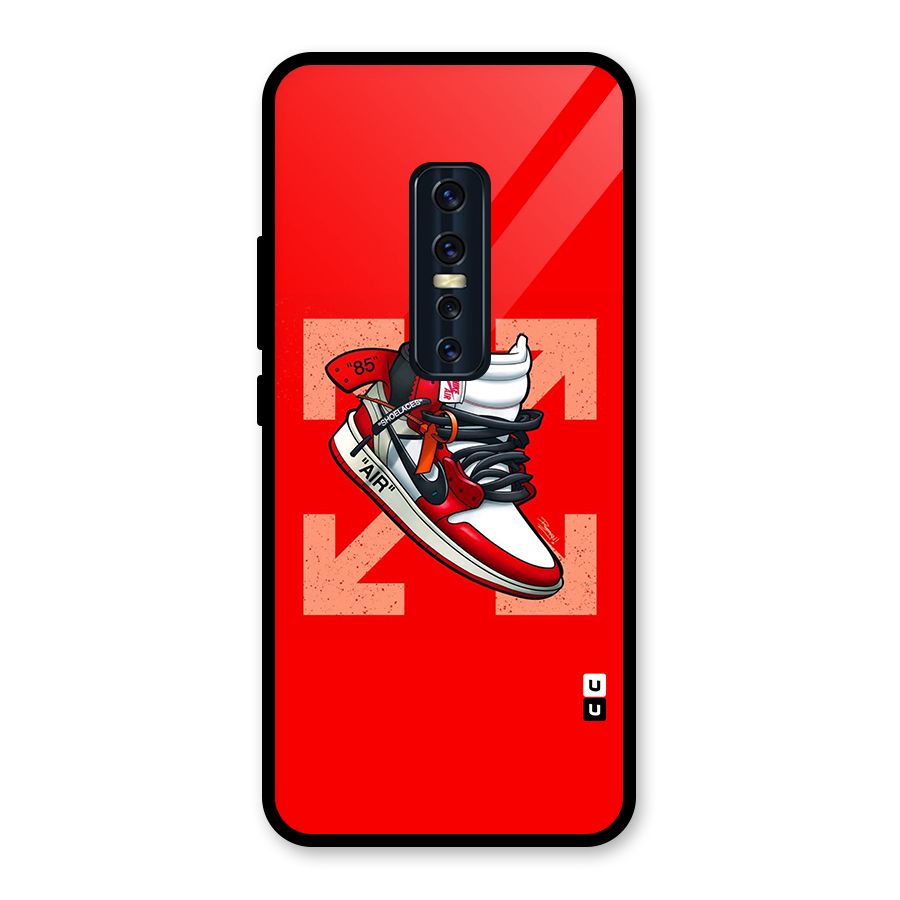 Trendy Air Shoes Glass Back Case for Vivo V17 Pro