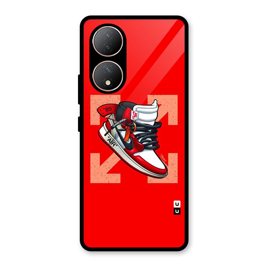 Trendy Air Shoes Glass Back Case for Vivo Y100A
