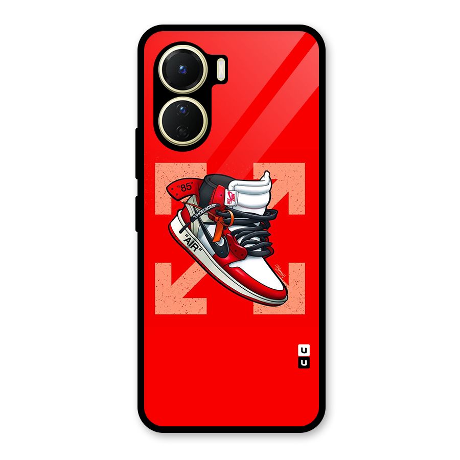 Trendy Air Shoes Glass Back Case for Vivo Y16