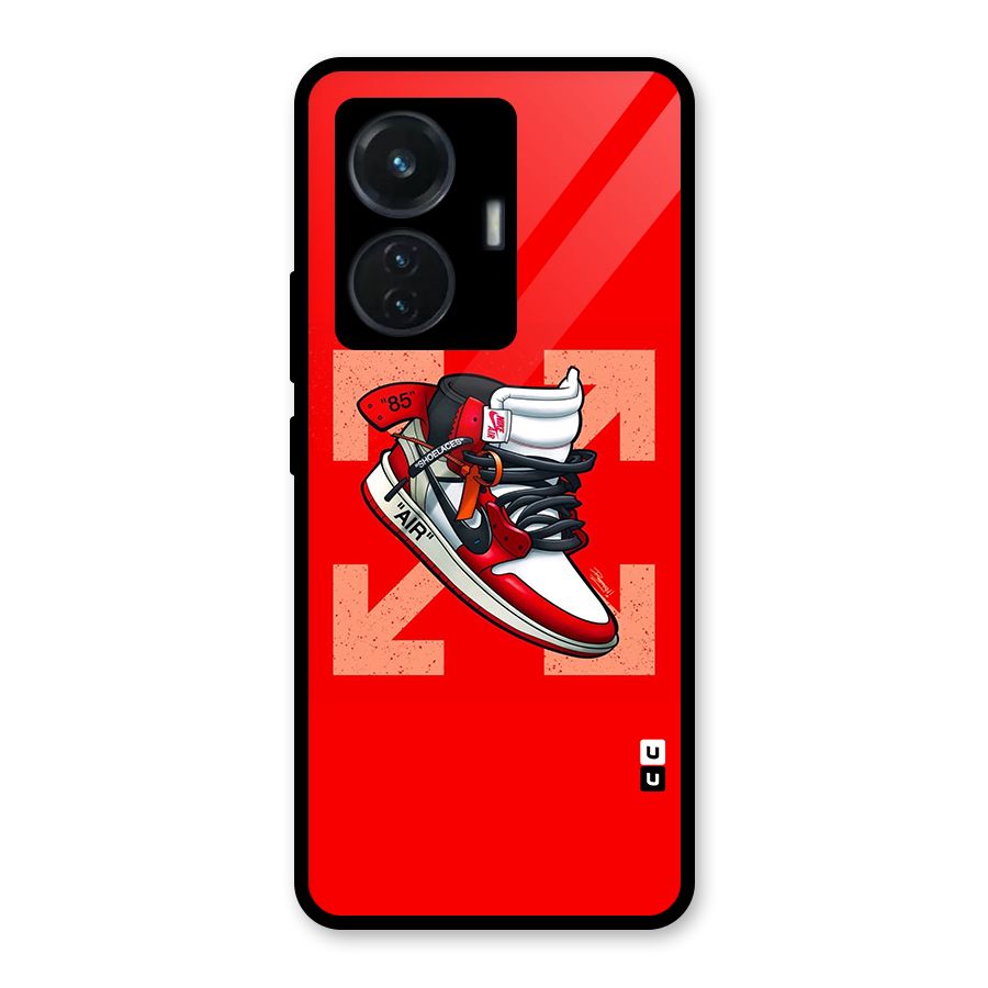 Trendy Air Shoes Glass Back Case for iQOO Z6 44W
