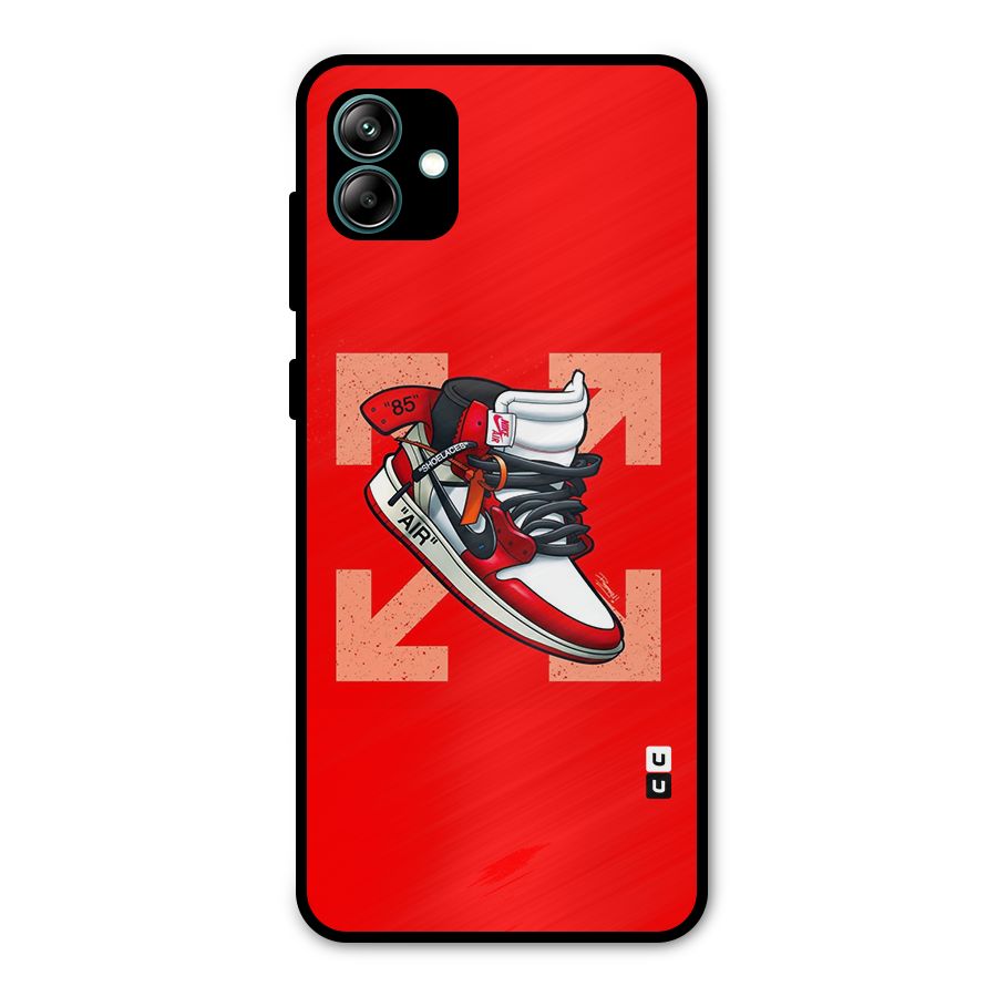 Trendy Air Shoes Metal Back Case for Galaxy A04