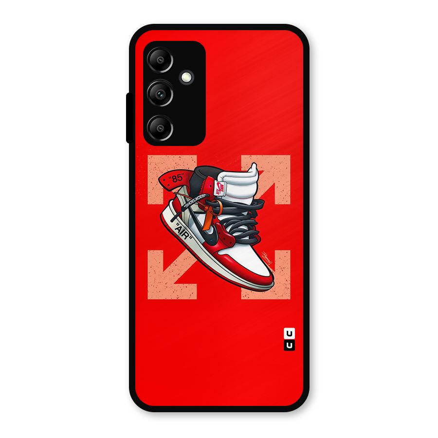 Trendy Air Shoes Metal Back Case for Galaxy A14 5G