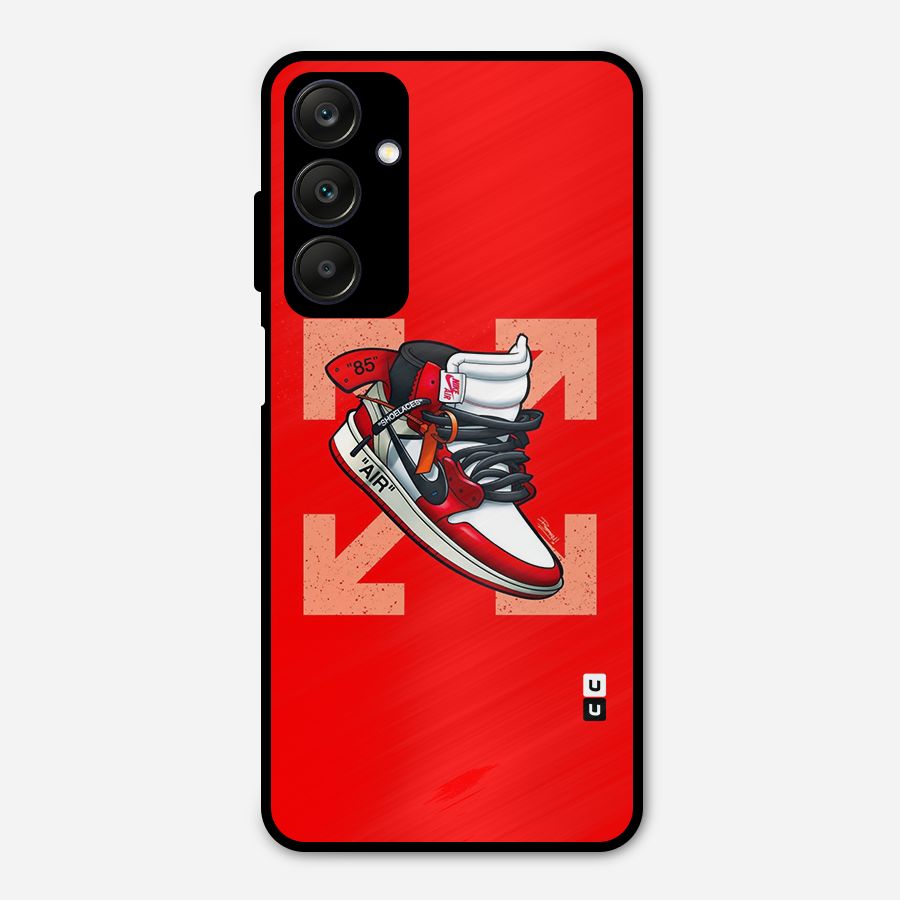 Trendy Air Shoes Metal Back Case for Galaxy A25 5G