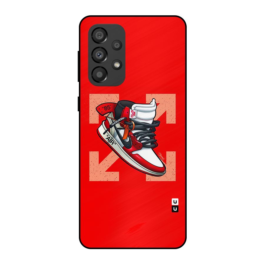 Trendy Air Shoes Metal Back Case for Galaxy A33 5G