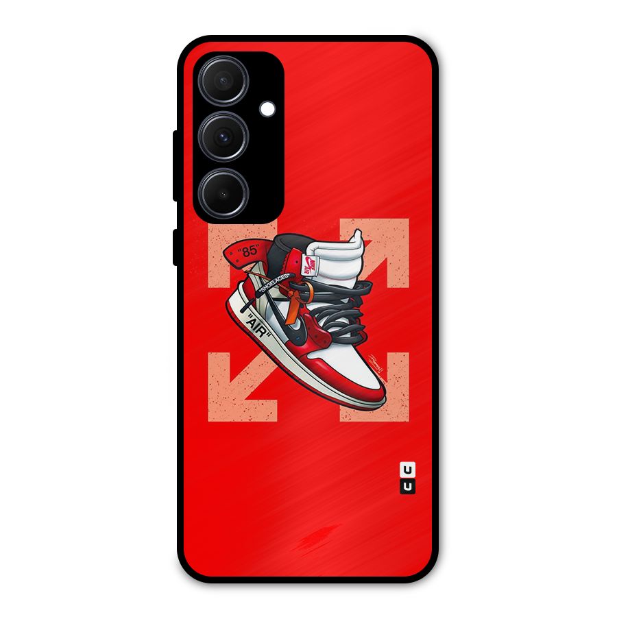 Trendy Air Shoes Metal Back Case for Galaxy A35