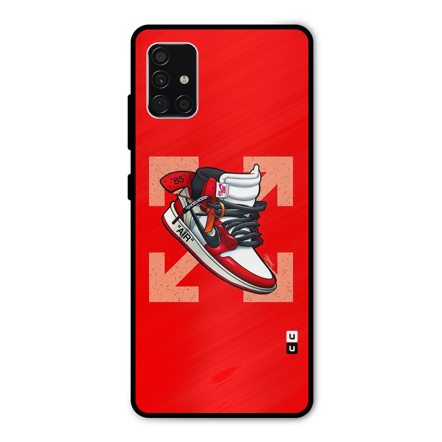 Trendy Air Shoes Metal Back Case for Galaxy A51
