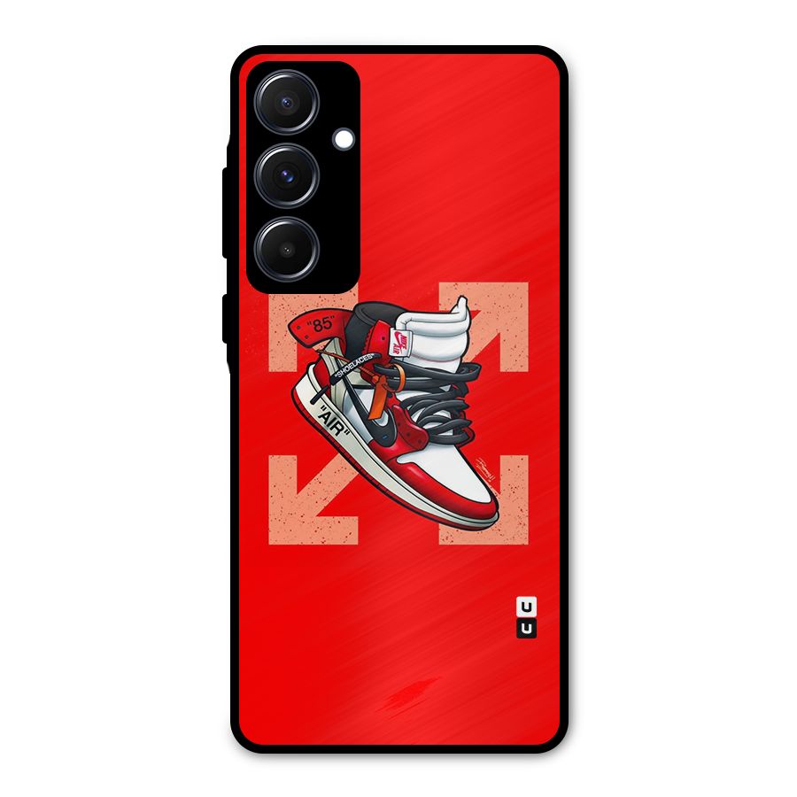Trendy Air Shoes Metal Back Case for Galaxy A55