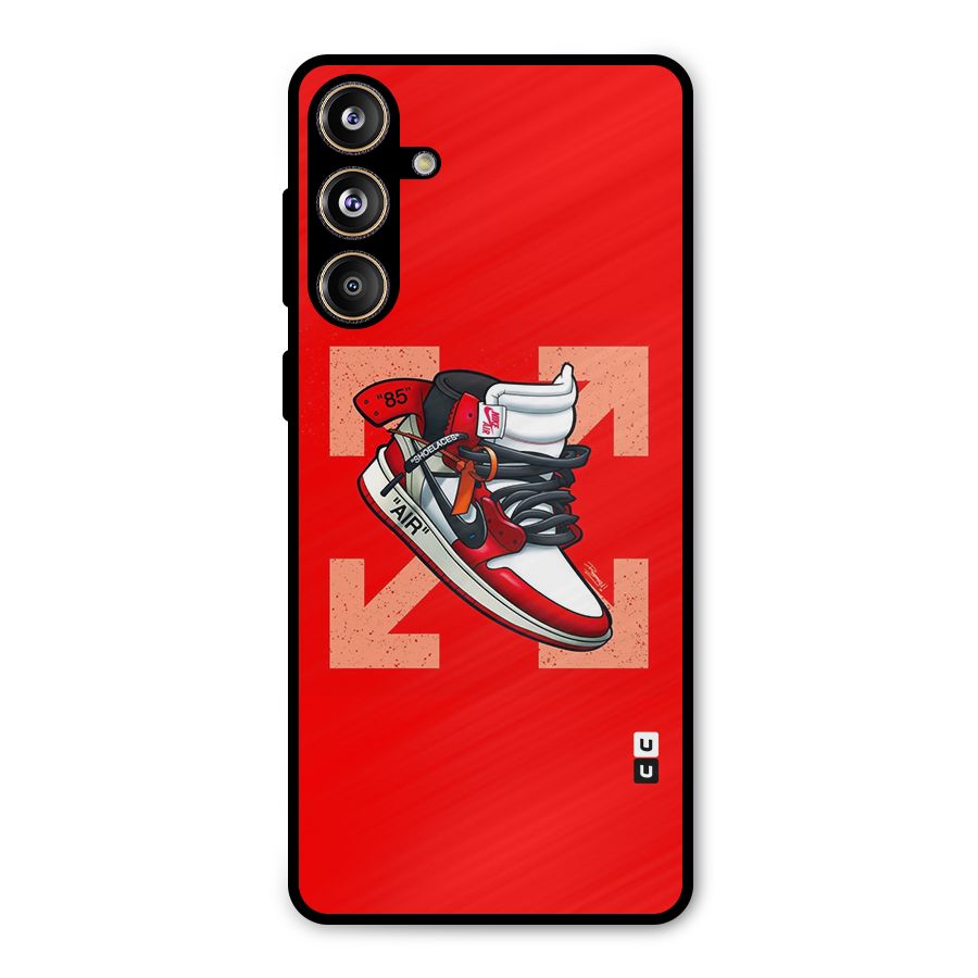 Trendy Air Shoes Metal Back Case for Galaxy F55