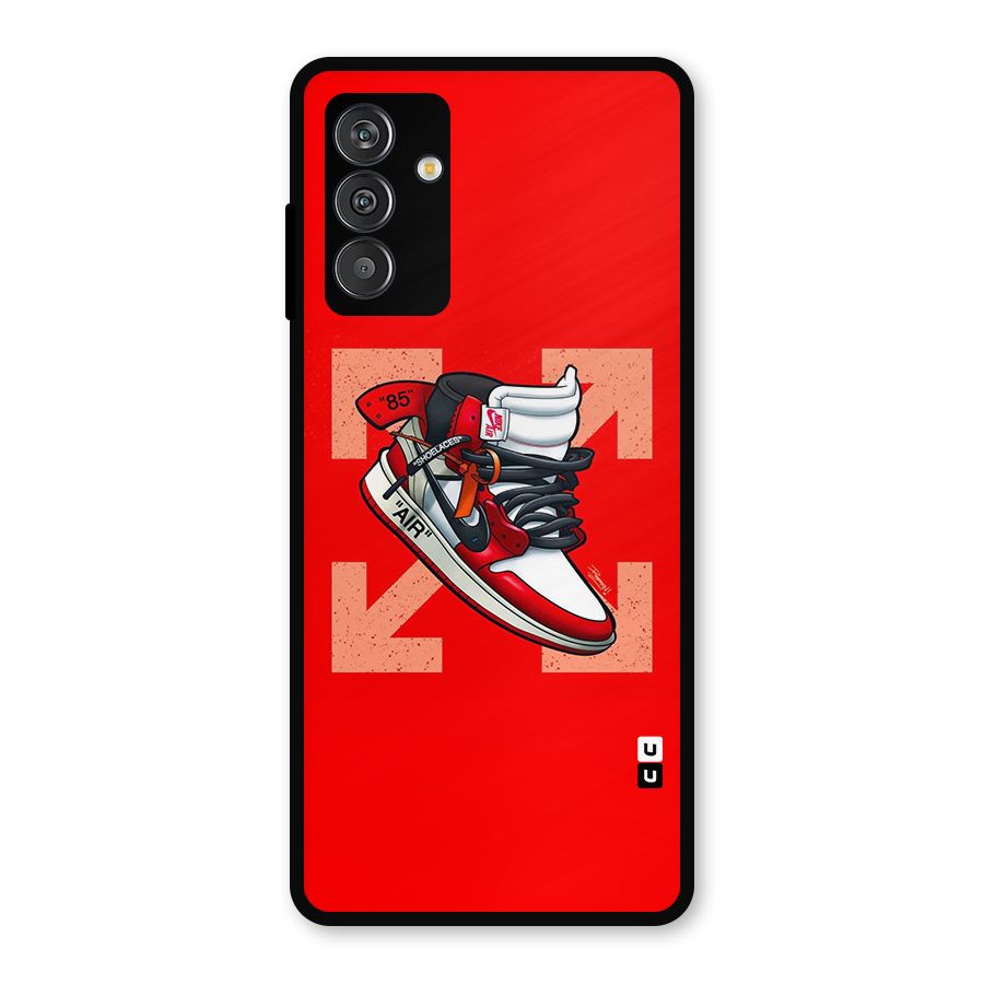 Trendy Air Shoes Metal Back Case for Galaxy M14 5G