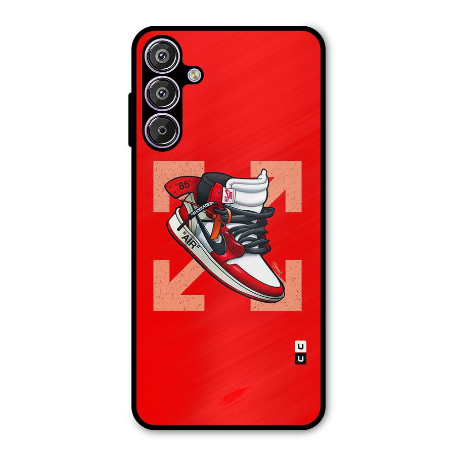 Trendy Air Shoes Metal Back Case for Galaxy M15