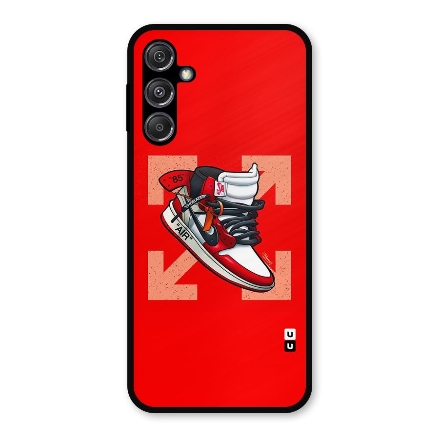 Trendy Air Shoes Metal Back Case for Galaxy M34 5G