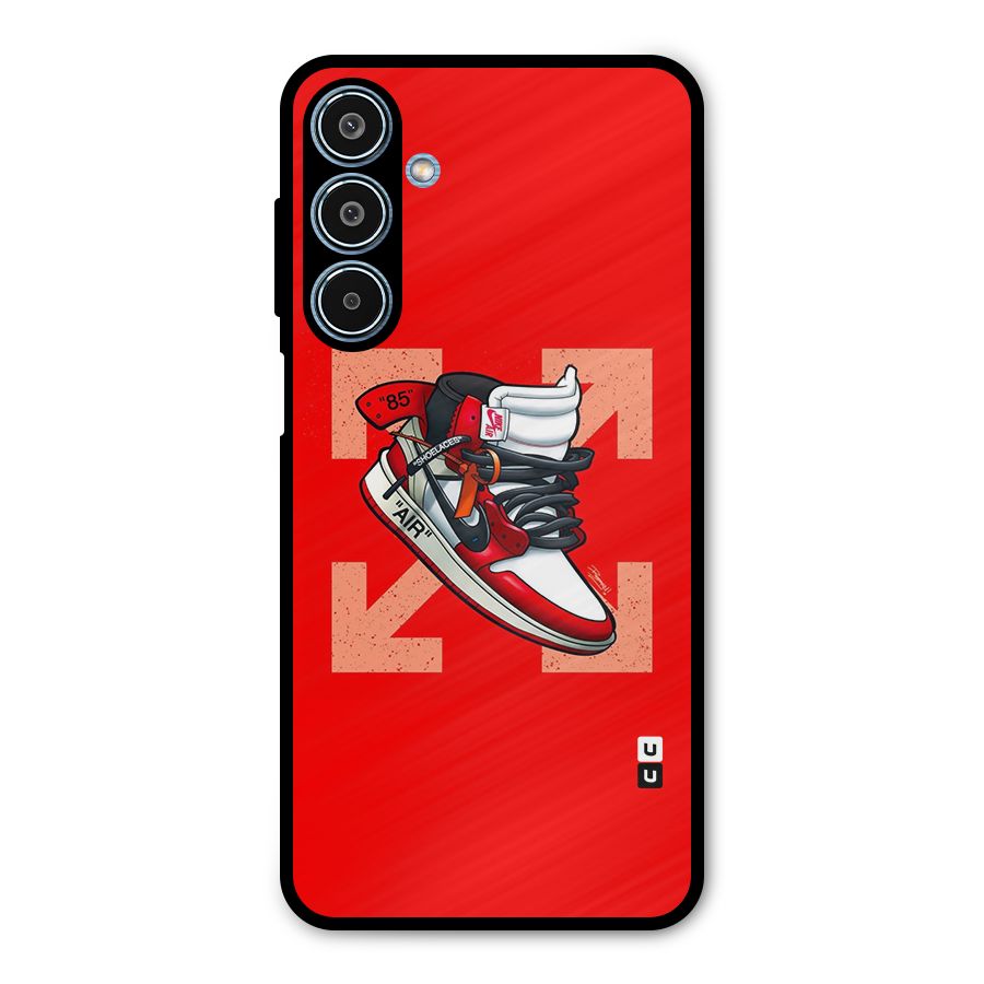 Trendy Air Shoes Metal Back Case for Galaxy M35